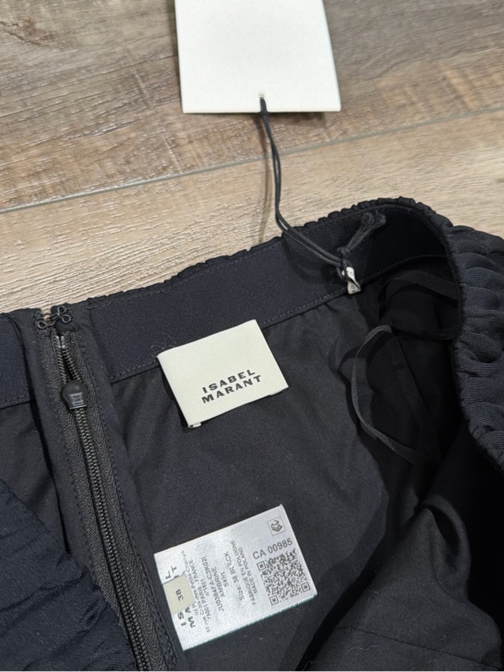 Isabel Marant Ambrine draped mini skirt in black NWT - Picture 4 of 9